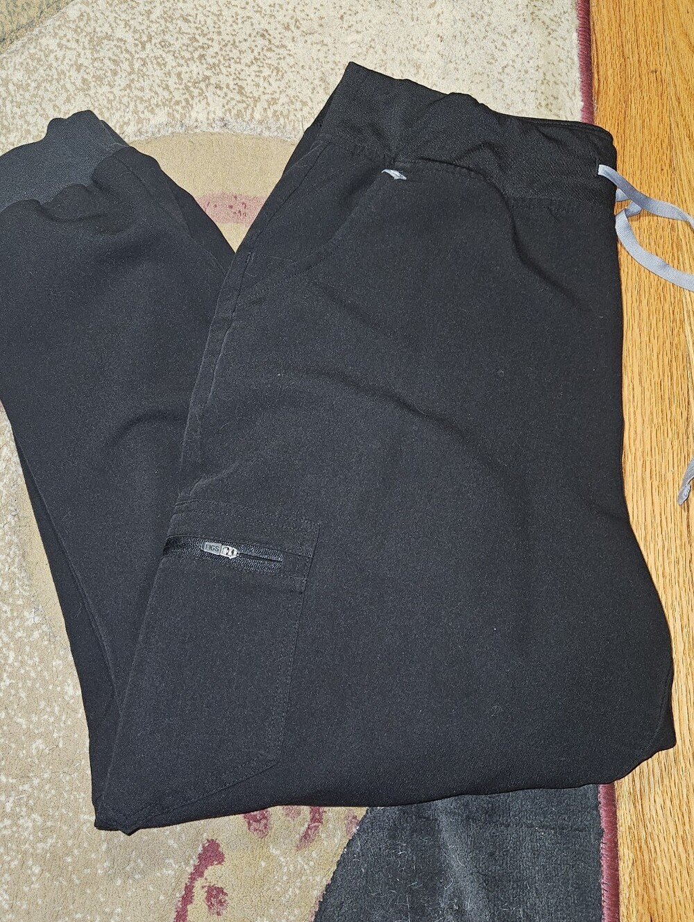 Black High Wasted Zamora Joggers Figs